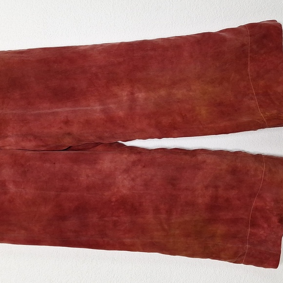 Johnny Was Amanda Bond Bohemian Quiet Luxury Rust Gillian Crop Pants Size S - Picture 4 of 13